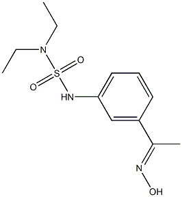 diethyl({3-[1-(hydroxyimino)ethyl]phenyl}sulfamoyl)amine Struktur