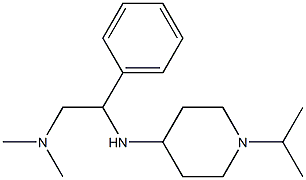 dimethyl(2-phenyl-2-{[1-(propan-2-yl)piperidin-4-yl]amino}ethyl)amine Struktur