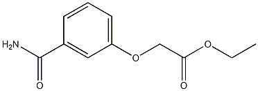 ethyl 2-(3-carbamoylphenoxy)acetate Struktur