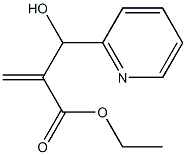 ethyl 2-[hydroxy(pyridin-2-yl)methyl]prop-2-enoate Struktur