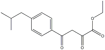 ethyl 4-[4-(2-methylpropyl)phenyl]-2,4-dioxobutanoate Struktur