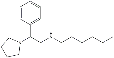 hexyl[2-phenyl-2-(pyrrolidin-1-yl)ethyl]amine Struktur