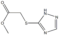 methyl 2-(1H-1,2,4-triazol-5-ylsulfanyl)acetate Struktur