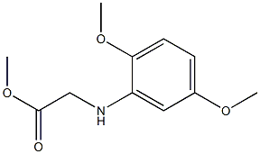 methyl 2-[(2,5-dimethoxyphenyl)amino]acetate Struktur