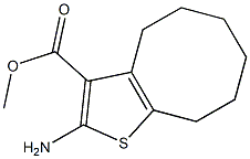 methyl 2-amino-4H,5H,6H,7H,8H,9H-cycloocta[b]thiophene-3-carboxylate Struktur