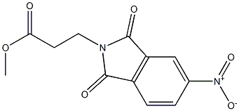 methyl 3-(5-nitro-1,3-dioxo-2,3-dihydro-1H-isoindol-2-yl)propanoate Struktur