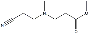 methyl 3-[(2-cyanoethyl)(methyl)amino]propanoate Struktur