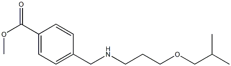 methyl 4-({[3-(2-methylpropoxy)propyl]amino}methyl)benzoate Struktur