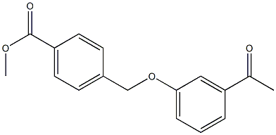 methyl 4-(3-acetylphenoxymethyl)benzoate Struktur