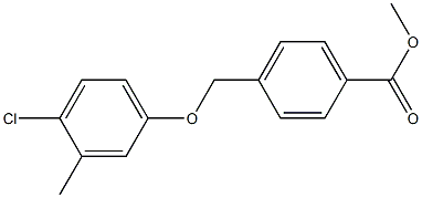 methyl 4-(4-chloro-3-methylphenoxymethyl)benzoate Struktur