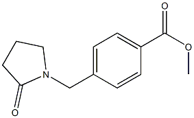 methyl 4-[(2-oxopyrrolidin-1-yl)methyl]benzoate Struktur