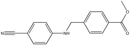 methyl 4-{[(4-cyanophenyl)amino]methyl}benzoate Struktur