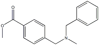 methyl 4-{[benzyl(methyl)amino]methyl}benzoate Struktur