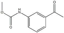 methyl N-(3-acetylphenyl)carbamate Struktur