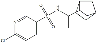 N-(1-{bicyclo[2.2.1]heptan-2-yl}ethyl)-6-chloropyridine-3-sulfonamide Struktur