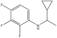 N-(1-cyclopropylethyl)-2,3,4-trifluoroaniline Struktur