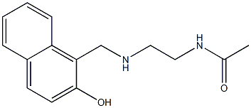 N-(2-{[(2-hydroxynaphthalen-1-yl)methyl]amino}ethyl)acetamide Struktur