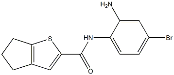 N-(2-amino-4-bromophenyl)-4H,5H,6H-cyclopenta[b]thiophene-2-carboxamide Struktur