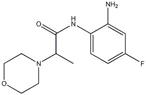 N-(2-amino-4-fluorophenyl)-2-morpholin-4-ylpropanamide Struktur