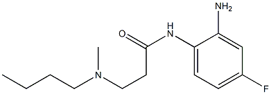 N-(2-amino-4-fluorophenyl)-3-[butyl(methyl)amino]propanamide Struktur