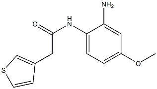 N-(2-amino-4-methoxyphenyl)-2-(thiophen-3-yl)acetamide Struktur