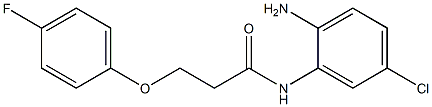 N-(2-amino-5-chlorophenyl)-3-(4-fluorophenoxy)propanamide Struktur