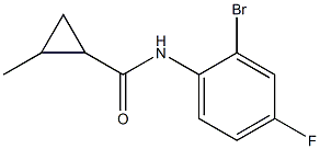 N-(2-bromo-4-fluorophenyl)-2-methylcyclopropane-1-carboxamide Struktur