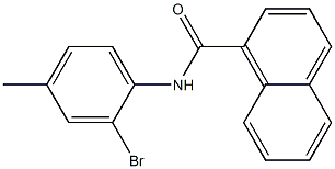 N-(2-bromo-4-methylphenyl)naphthalene-1-carboxamide Struktur