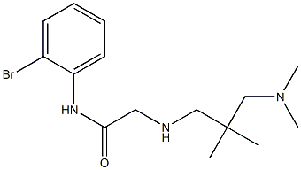 N-(2-bromophenyl)-2-({2-[(dimethylamino)methyl]-2-methylpropyl}amino)acetamide Struktur