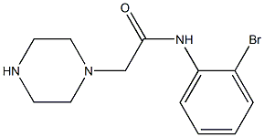 N-(2-bromophenyl)-2-(piperazin-1-yl)acetamide Struktur