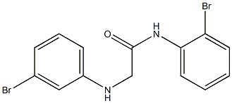 N-(2-bromophenyl)-2-[(3-bromophenyl)amino]acetamide Struktur