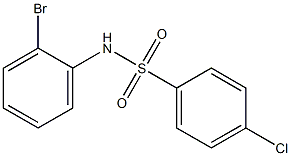 N-(2-bromophenyl)-4-chlorobenzenesulfonamide Struktur