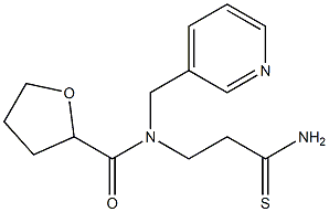 N-(2-carbamothioylethyl)-N-(pyridin-3-ylmethyl)oxolane-2-carboxamide Struktur