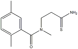 N-(2-carbamothioylethyl)-N,2,5-trimethylbenzamide Struktur