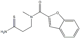 N-(2-carbamothioylethyl)-N-methyl-1-benzofuran-2-carboxamide Struktur