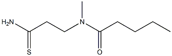 N-(2-carbamothioylethyl)-N-methylpentanamide Struktur