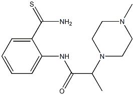 N-(2-carbamothioylphenyl)-2-(4-methylpiperazin-1-yl)propanamide Struktur