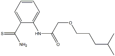 N-(2-carbamothioylphenyl)-2-[(4-methylpentyl)oxy]acetamide Struktur