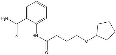 N-(2-carbamothioylphenyl)-4-(cyclopentyloxy)butanamide Struktur