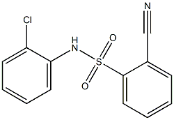 N-(2-chlorophenyl)-2-cyanobenzenesulfonamide Struktur