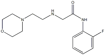 N-(2-fluorophenyl)-2-{[2-(morpholin-4-yl)ethyl]amino}acetamide Struktur