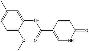 N-(2-methoxy-5-methylphenyl)-6-oxo-1,6-dihydropyridine-3-carboxamide Struktur