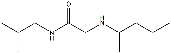 N-(2-methylpropyl)-2-(pentan-2-ylamino)acetamide Struktur