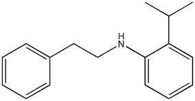 N-(2-phenylethyl)-2-(propan-2-yl)aniline Struktur