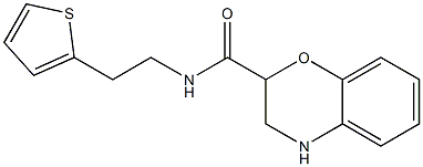 N-(2-thien-2-ylethyl)-3,4-dihydro-2H-1,4-benzoxazine-2-carboxamide Struktur