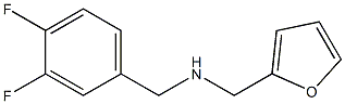 N-(3,4-difluorobenzyl)-N-(2-furylmethyl)amine Struktur