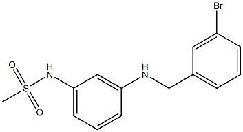 N-(3-{[(3-bromophenyl)methyl]amino}phenyl)methanesulfonamide Struktur