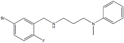 N-(3-{[(5-bromo-2-fluorophenyl)methyl]amino}propyl)-N-methylaniline Struktur