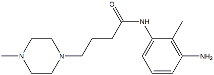 N-(3-amino-2-methylphenyl)-4-(4-methylpiperazin-1-yl)butanamide Struktur