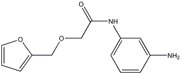 N-(3-aminophenyl)-2-(2-furylmethoxy)acetamide Struktur